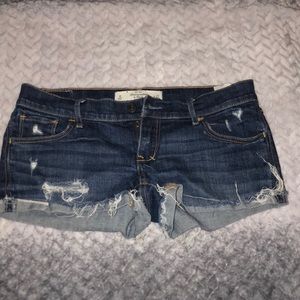 abercrombie denim shorts
